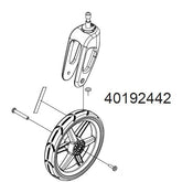 Thule Mounts & Spares - Chariot replacement stroller wheel and caster for Cross or Lite